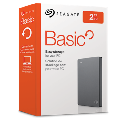 Disque Dur Externe 2.5 2To Seagate Basic USB 3.2