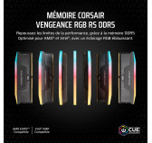 DDR5 Corsair Vengeance RGB RS Kit 32Go 2x16Go 5600Mhz CL40 EXPO XMP