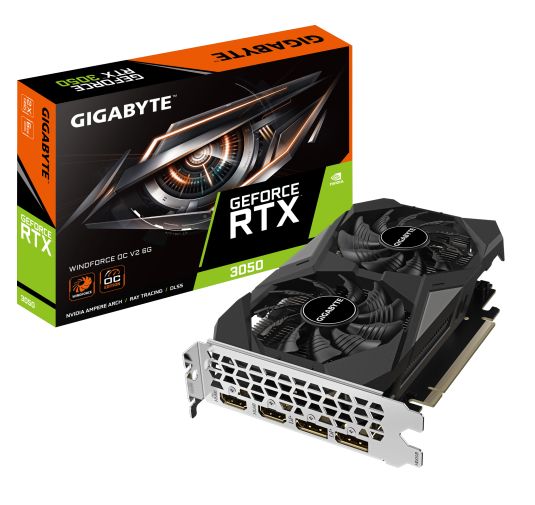 Carte Graphique Gigabyte RTX 3050 WINDFORCE OC V2 6G