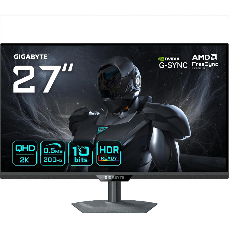 Ecran Gigabyte 27" G27Q2 Gaming 2560x1440 200Hz 0.5ms
