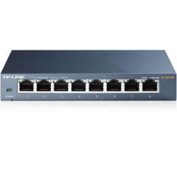 Switch RJ45 TP-Link TL-SG108 10/100/1000 Mbps 8 Ports Métal SW_TL-SG108 - 2