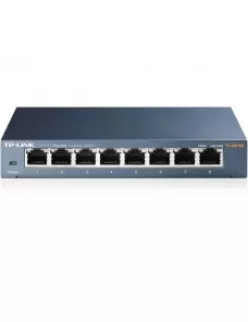 Switch RJ45 TP-Link TL-SG108 10/100/1000 Mbps 8 Ports Métal SW_TL-SG108 - 2