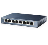 Switch RJ45 TP-Link TL-SG108 10/100/1000 Mbps 8 Ports Métal Switch RJ45 TP-Link TL-SG108 10/100/1000 Mbps 8 Ports Métal