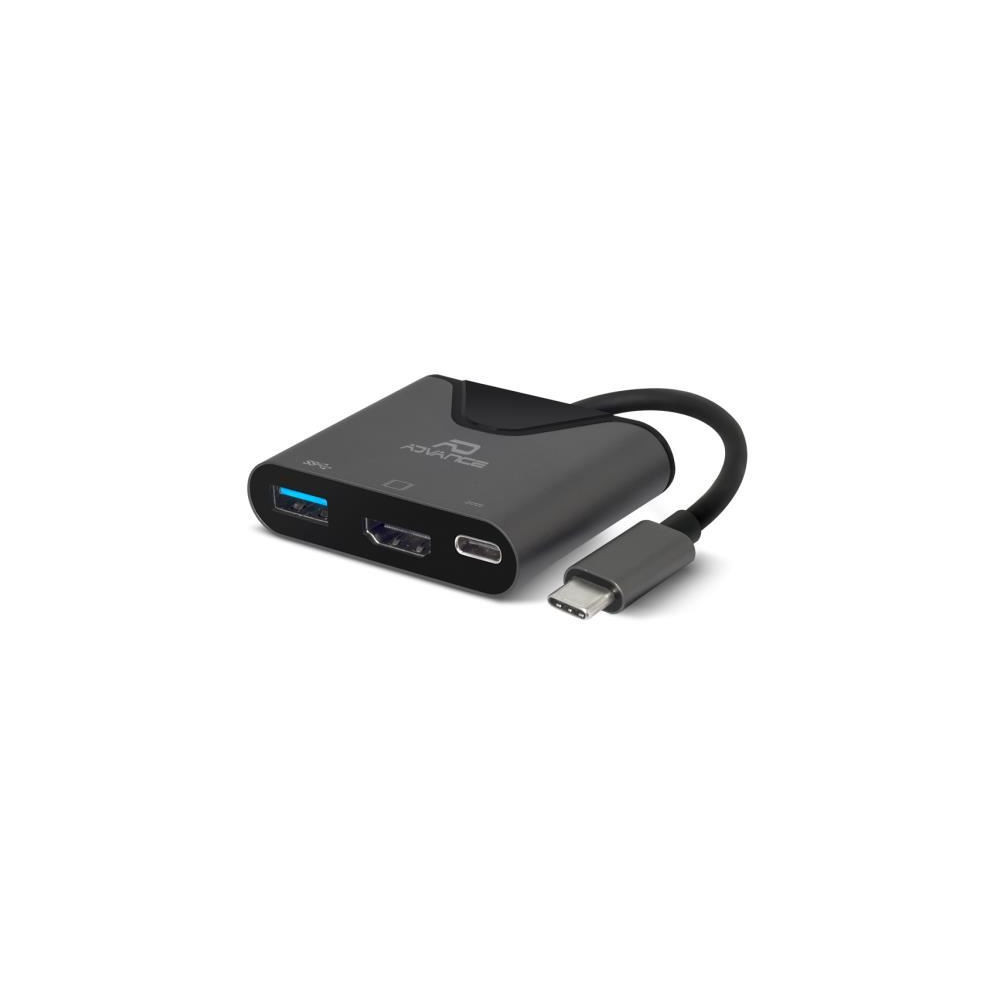 Adaptateur Advance HUB-C3IN1 USB 3.1 type C Male vers HDMI/USB/C