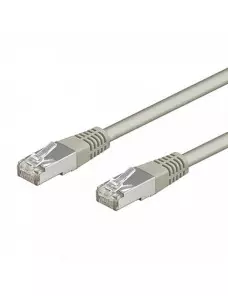 Cable Réseaux RJ45 50cm Droit Cat6A S/FTP Blindé Gris CRJ45_C6_0.5M_GRIS - 1