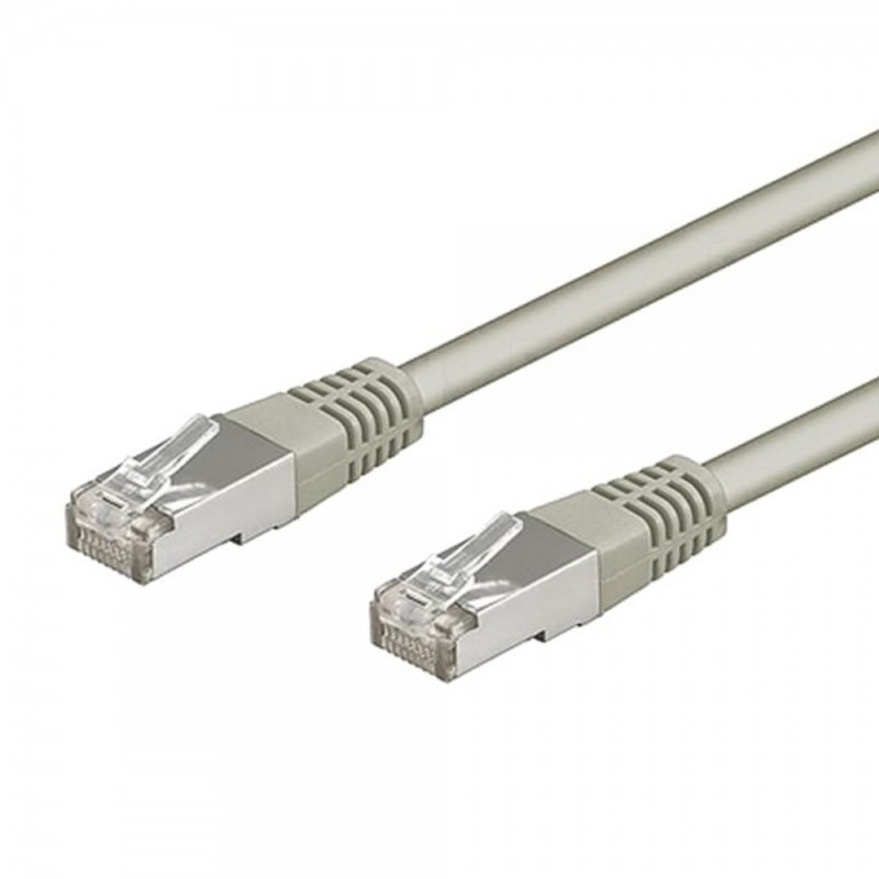 Cable Réseaux RJ45 50cm Droit Cat6A S/FTP Blindé Gris