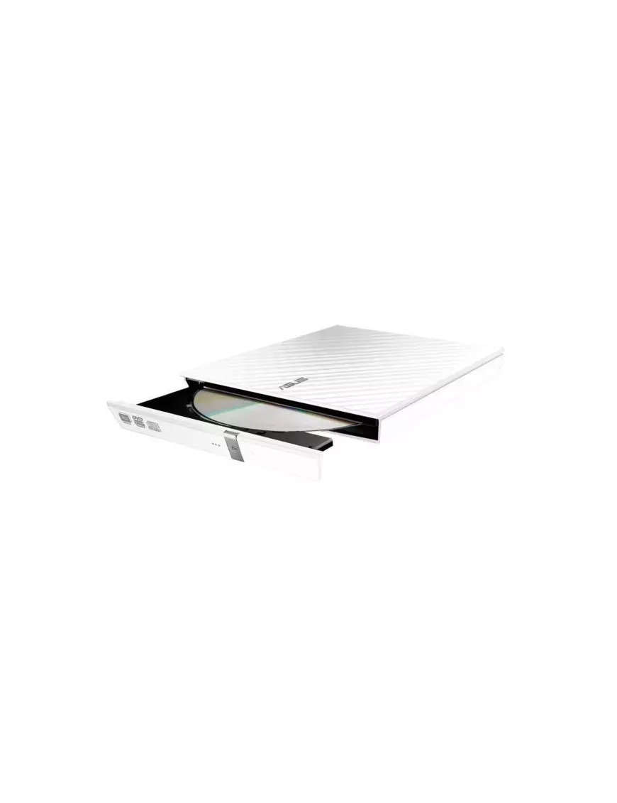 Graveur Externe Asus Slim CD/DVD 24x/8x SDRW-08D2S-U-LITE/W Blanc GREX-SDRW-08D2S-UW - 1