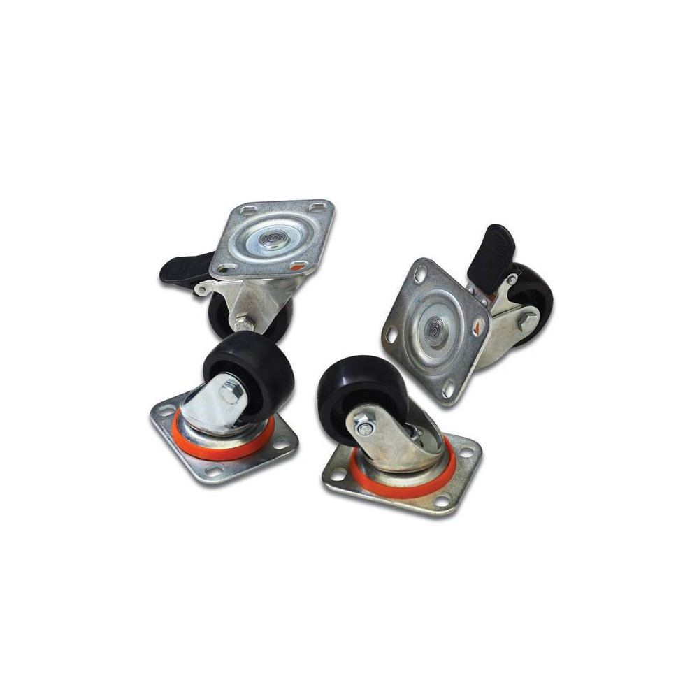 Jeu de 4 roulettes Digitus DN-19 CASTOR pour Baie Réseaux