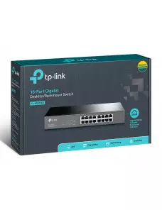 Switch RJ45 TP-Link TL-SG1016D 10/100/1000 Mbps 16 Ports Rackable SW_TL-SG1016D - 4