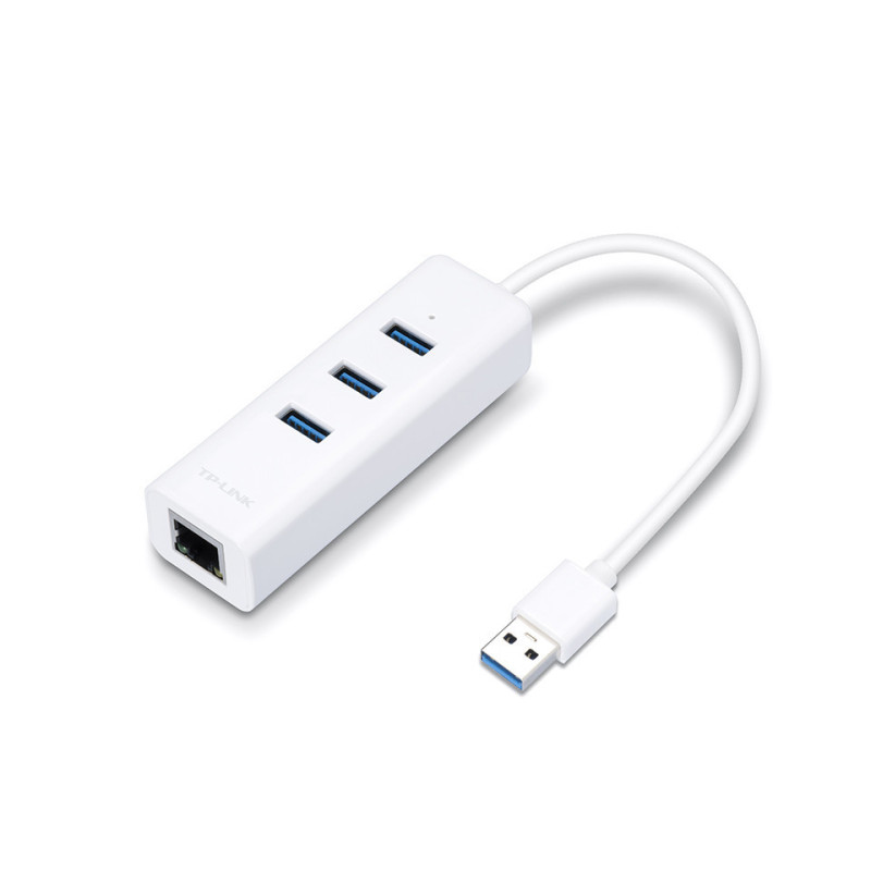 Adaptateur USB 3.0 vers RJ45 10/100/1000 + Hub USB 3.0 TP-Link UE330 Adaptateur USB 3.0 vers RJ45 10/100/1000 + Hub USB 3.0 TP-Link UE330