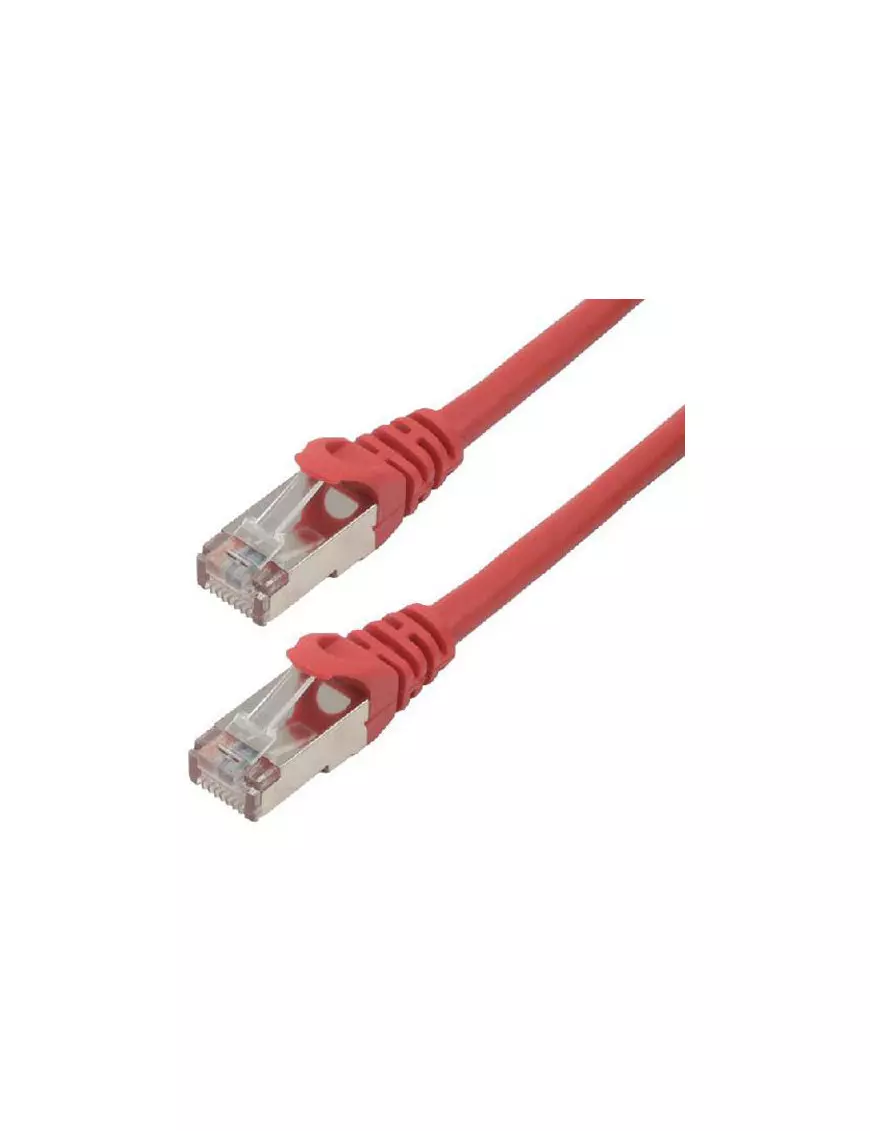 Cable Réseaux RJ45 25m Droit Cat6A S/FTP Blindé Rouge