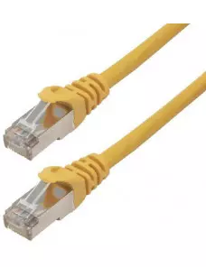 Cable Réseaux RJ45 10m Droit Cat6A S/FTP Blindé Jaune CRJ45_C6_10M_JAUNE - 1