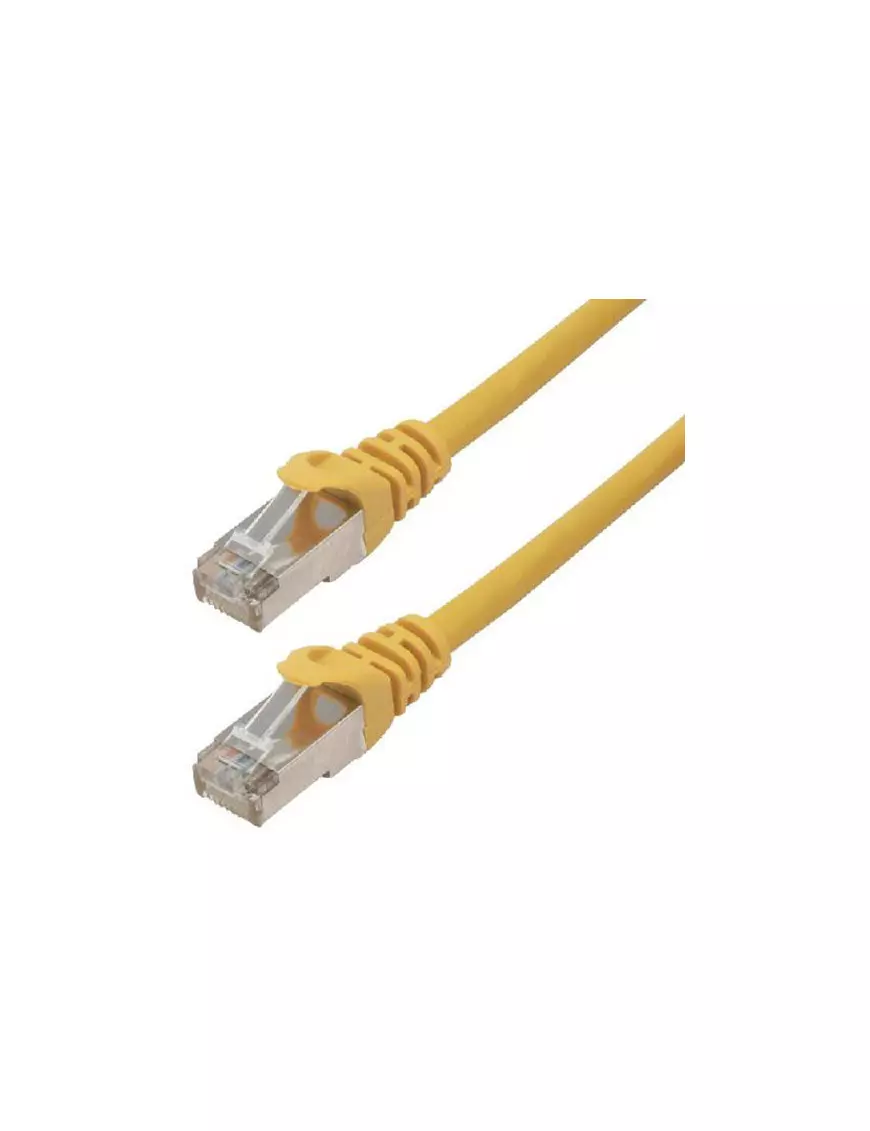 Cable Réseaux RJ45 10m Droit Cat6A S/FTP Blindé Jaune CRJ45_C6_10M_JAUNE - 1