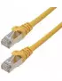 Cable Réseaux RJ45 10m Droit Cat6A S/FTP Blindé Jaune CRJ45_C6_10M_JAUNE - 1