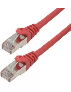 Cable Réseaux RJ45 50cm Droit Cat6A S/FTP Blindé Rouge CRJ45_C6_0.5M_ROUG - 2