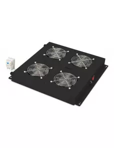 Unité de Ventilation 19" Digitus 4 ventilateurs Noir  BAIE_DN-19-FAN-4BN - 1