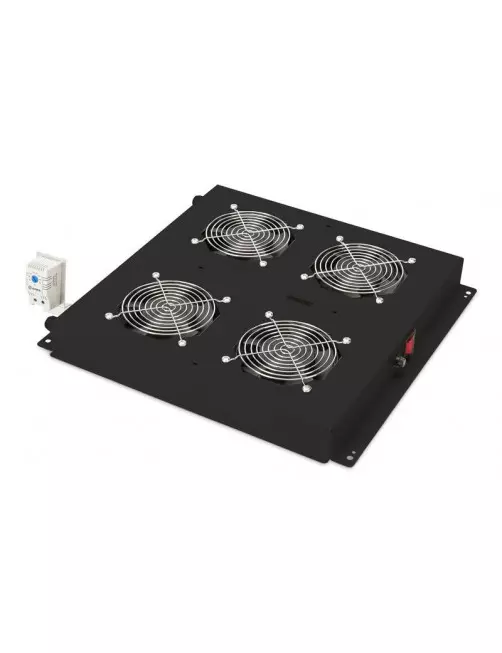 Unité de Ventilation 19" Digitus 4 ventilateurs Noir  BAIE_DN-19-FAN-4BN - 1