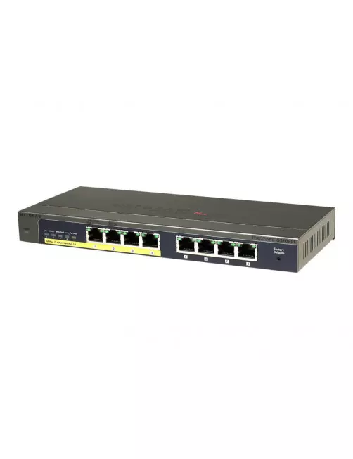 Switch RJ45 Netgear GS108PE-300EU 10/100/1000 Mbps 8 Ports dont 4 POE SW_NE-GS108PE-300E - 1