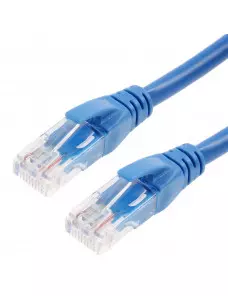 Cable Réseaux RJ45 50cm Droit Cat6A S/FTP Blindé Bleu CRJ45_C6_0.5M_BLEU - 2