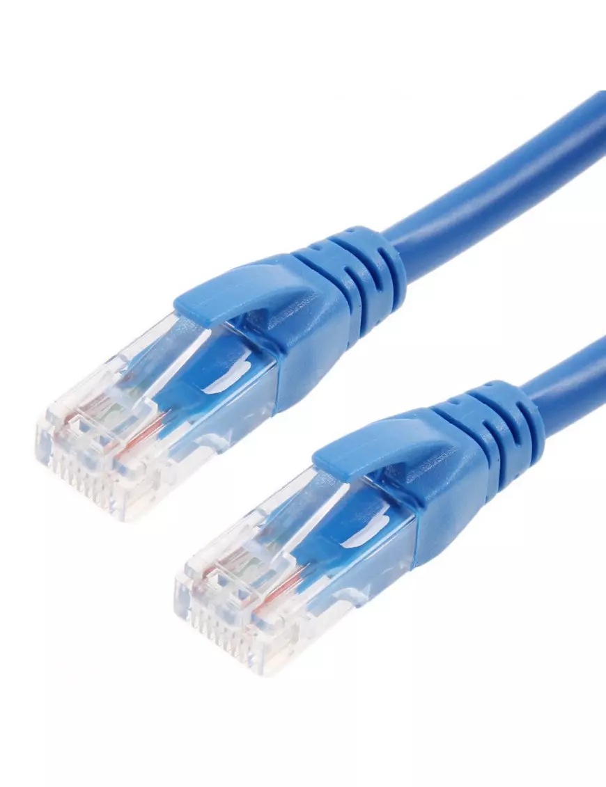 Cable Réseaux RJ45 50cm Droit Cat6A S/FTP Blindé Bleu