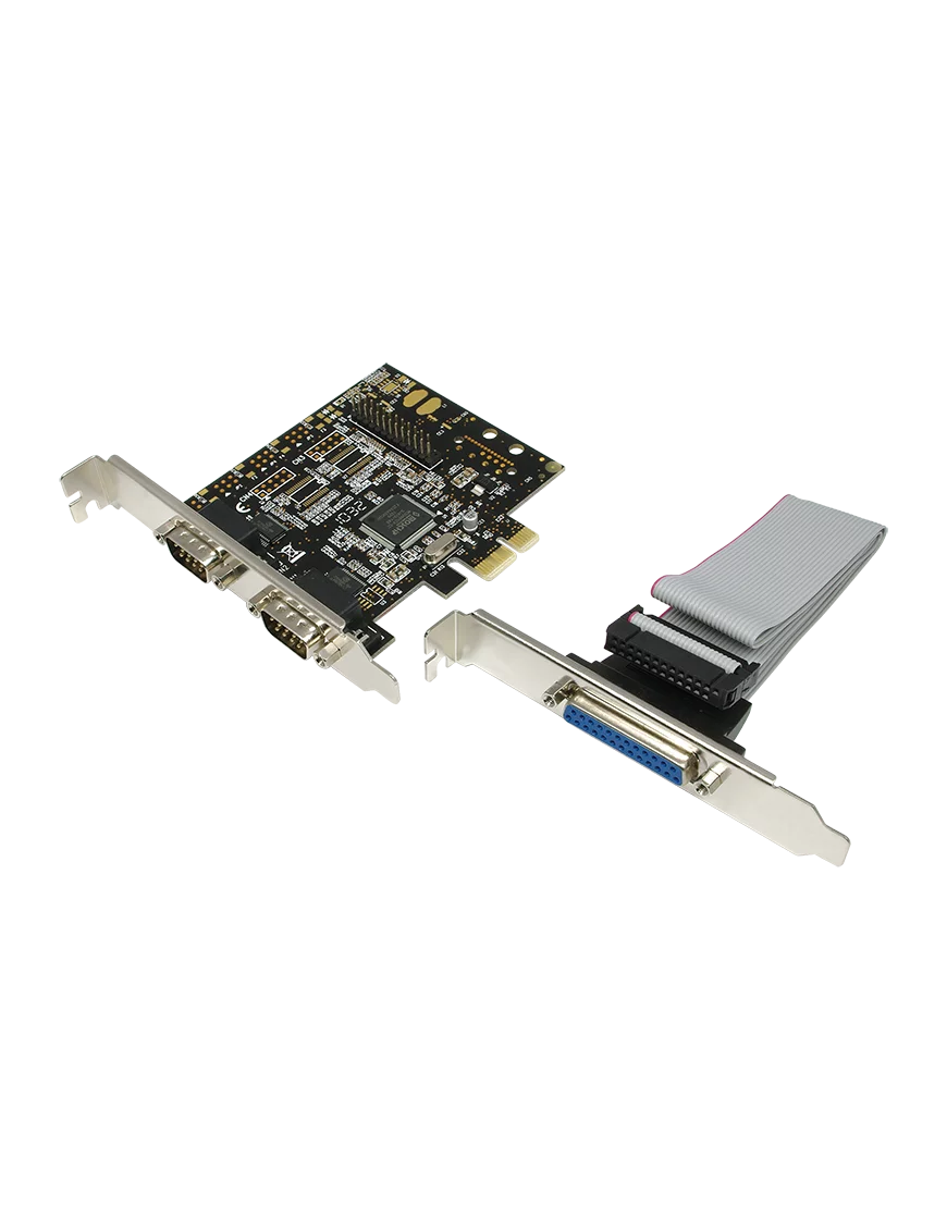 Carte PCI Express LogiLink PC0033 2 x DB9 Série + 1 x DB25 Parallèle CPCIE-LL_PC0033 - 1