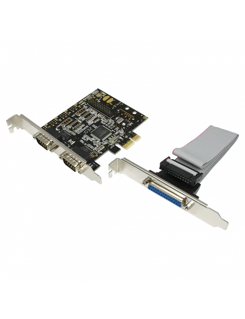 Carte PCI Express LogiLink PC0033 2 x DB9 Série + 1 x DB25 Parallèle CPCIE-LL_PC0033 - 1