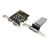 Carte PCI Express LogiLink PC0033 2 x DB9 Série + 1 x DB25 Parallèle