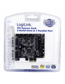 Carte PCI Express LogiLink PC0033 2 x DB9 Série + 1 x DB25 Parallèle CPCIE-LL_PC0033 - 2