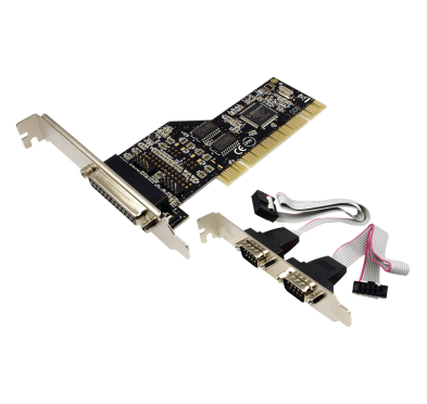 Carte PCI LogiLink PC0018 2 x DB9 + 1 x DB25 (RS232) CPCI-LL_PC0018 - 1