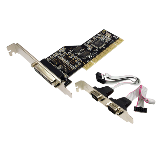 Carte PCI LogiLink PC0018 2 x DB9 + 1 x DB25 (RS232) CPCI-LL_PC0018 - 1