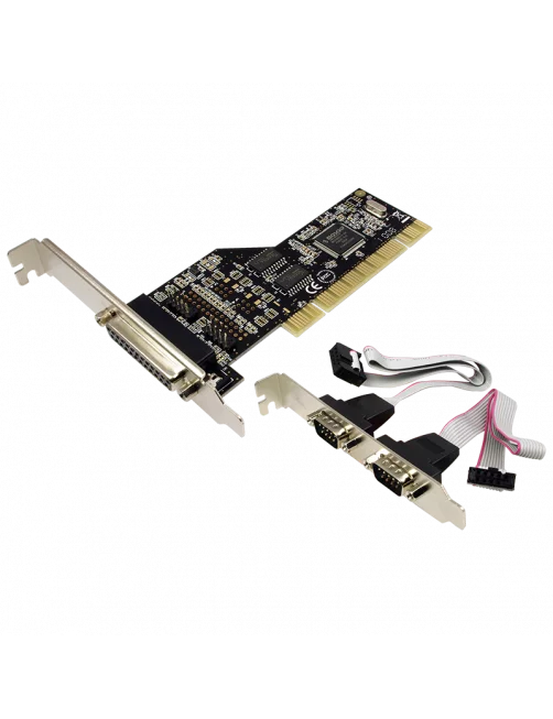 Carte PCI LogiLink PC0018 2 x DB9 + 1 x DB25 (RS232) CPCI-LL_PC0018 - 1