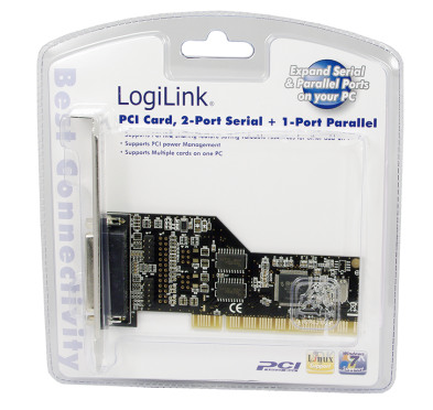 Carte PCI LogiLink PC0018 2 x DB9 + 1 x DB25 (RS232) CPCI-LL_PC0018 - 2