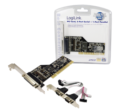 Carte PCI LogiLink PC0018 2 x DB9 + 1 x DB25 (RS232) CPCI-LL_PC0018 - 3