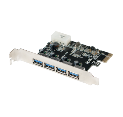 Carte PCI Express LogiLink PC0057A USB 3.0 4 Ports CPCIE-LL-PC0057A - 1