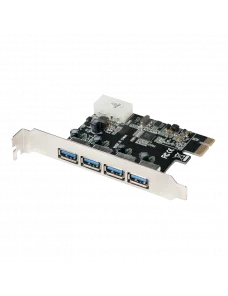 Carte PCI Express LogiLink PC0057A USB 3.0 4 Ports CPCIE-LL-PC0057A - 1