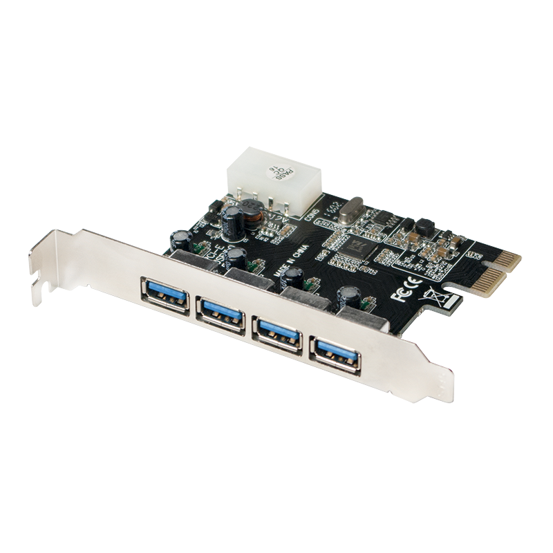 Carte PCI Express LogiLink PC0057A USB 3.0 4 Ports