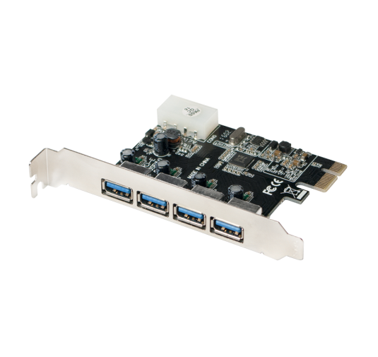 Carte PCI Express LogiLink PC0057A USB 3.0 4 Ports CPCIE-LL-PC0057A - 1