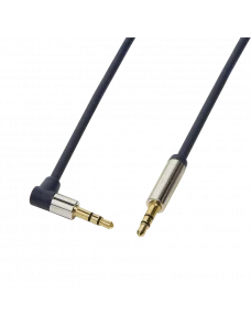 Cable Audio Jack 3.5mm Male/Male coudé 50cm LogiLink CA11050 CAJACK_CA11050 - 1