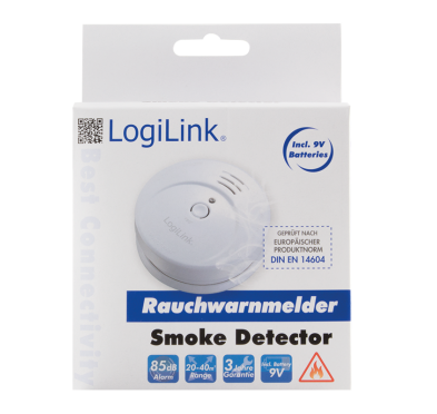 Détecteur de Fumée Logilink SC0001A 85dB pile 9 Volts inclus LogiLink - 3