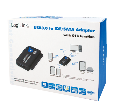 Adaptateur LogiLink AU0028A USB 3.0 vers SATA IDE 3.5 2.5 OTB ADUSB-LL_AU0028A - 4