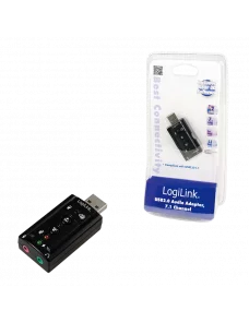 Carte Son Externe USB 2.0 LogiLink 7.1 UA0078 2x entrées 3.5mm LogiLink - 3