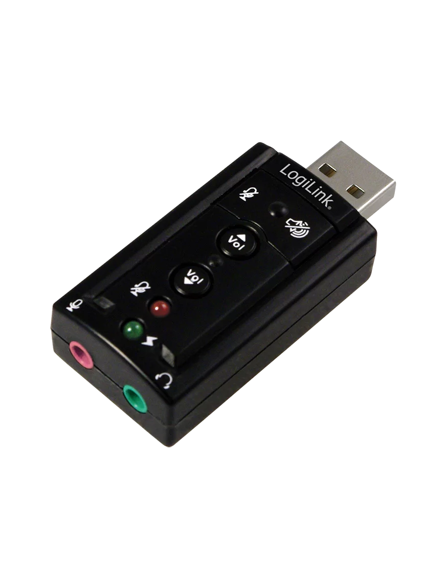 Carte Son Externe USB 2.0 LogiLink 7.1 UA0078 2x entrées 3.5mm LogiLink - 1