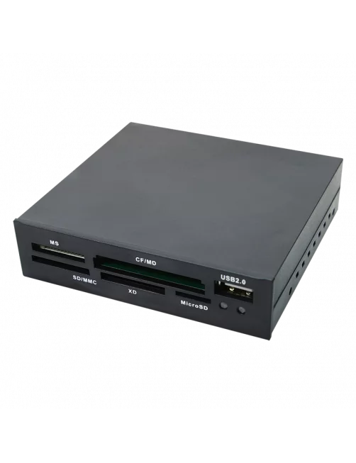 Rack 3.5 LogiLink CR0012 Lecteur Multi Carte + 1 Ports USB 2.0 RK3.5LL_CR0012 - 1