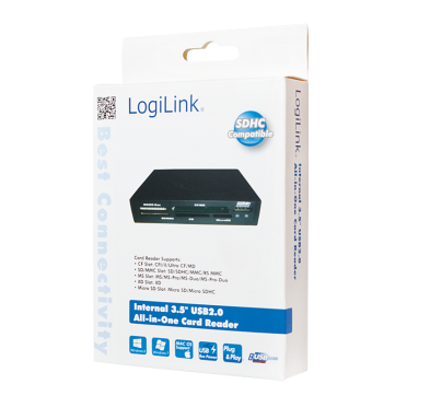 Rack 3.5 LogiLink CR0012 Lecteur Multi Carte + 1 Ports USB 2.0 RK3.5LL_CR0012 - 2