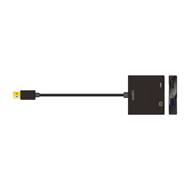 Adaptateur LogiLink UA0234 USB 3.0 - HDMI/VGA 1920x1080