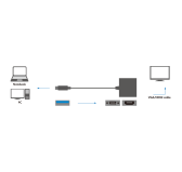 Adaptateur LogiLink UA0234 USB 3.0 - HDMI/VGA 1920x1080
