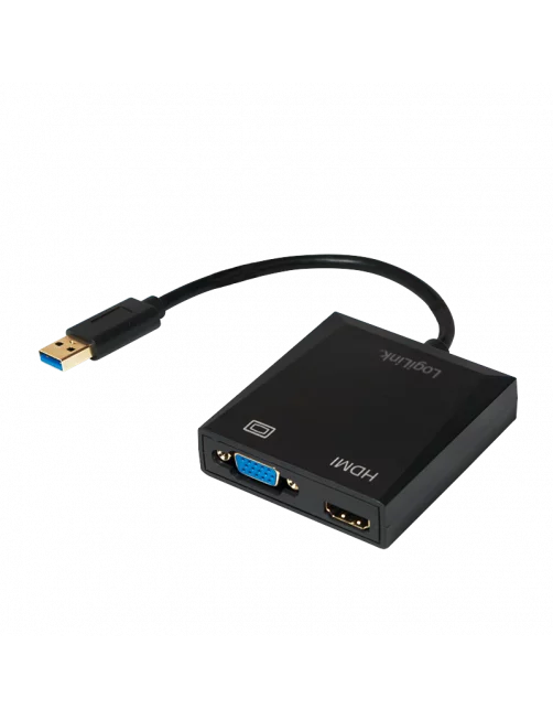 Adaptateur LogiLink AU0234 USB 3.0 - HDMI/VGA 1920x1080 ADUSB-LL_UA0234 - 3