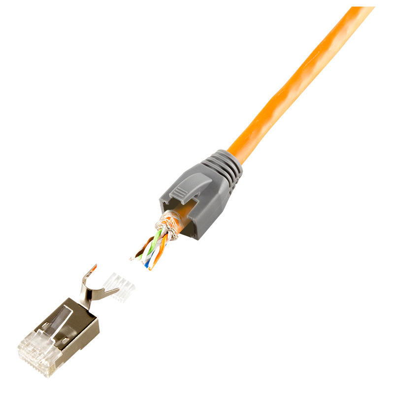 10x connecteur RJ45 C6A/7A/8.1A Blindé LogiLink MP0030