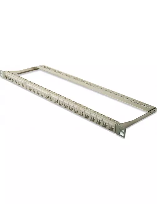 Panneau de Brassage Digitus 0.5U 19" 24 ports Keystone RJ45 DN-91421 BAIE_DN91421 - 1