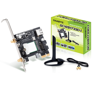 Carte Réseaux PCI-Express Wifi AC + Bluetooth Gigabyte GC-WB1733D-I CRGC-WB1733D-I - 2